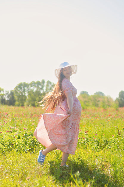 Scripted Floral ~ Storybook Dress