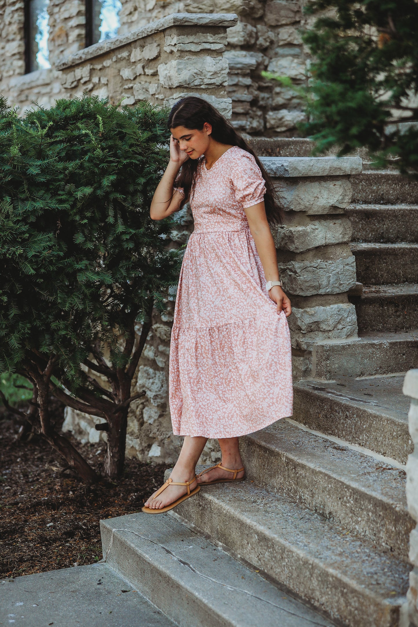 Scripted Floral ~ Storybook Dress