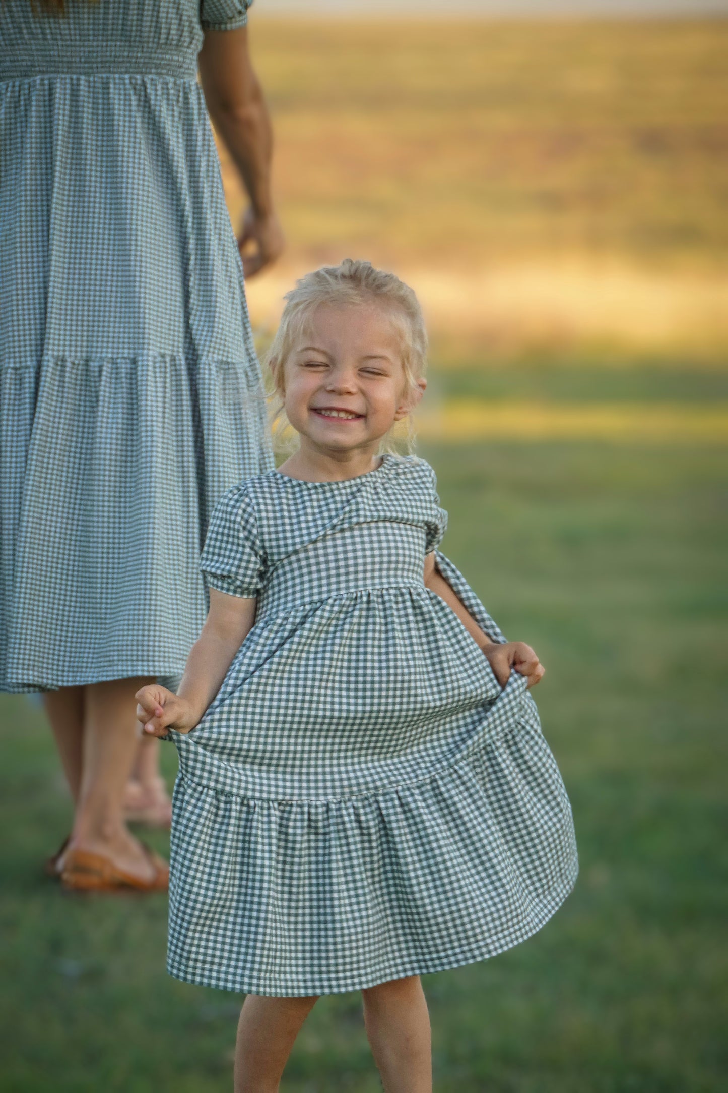 Sweetgrass Gingham ~ Novella Dress