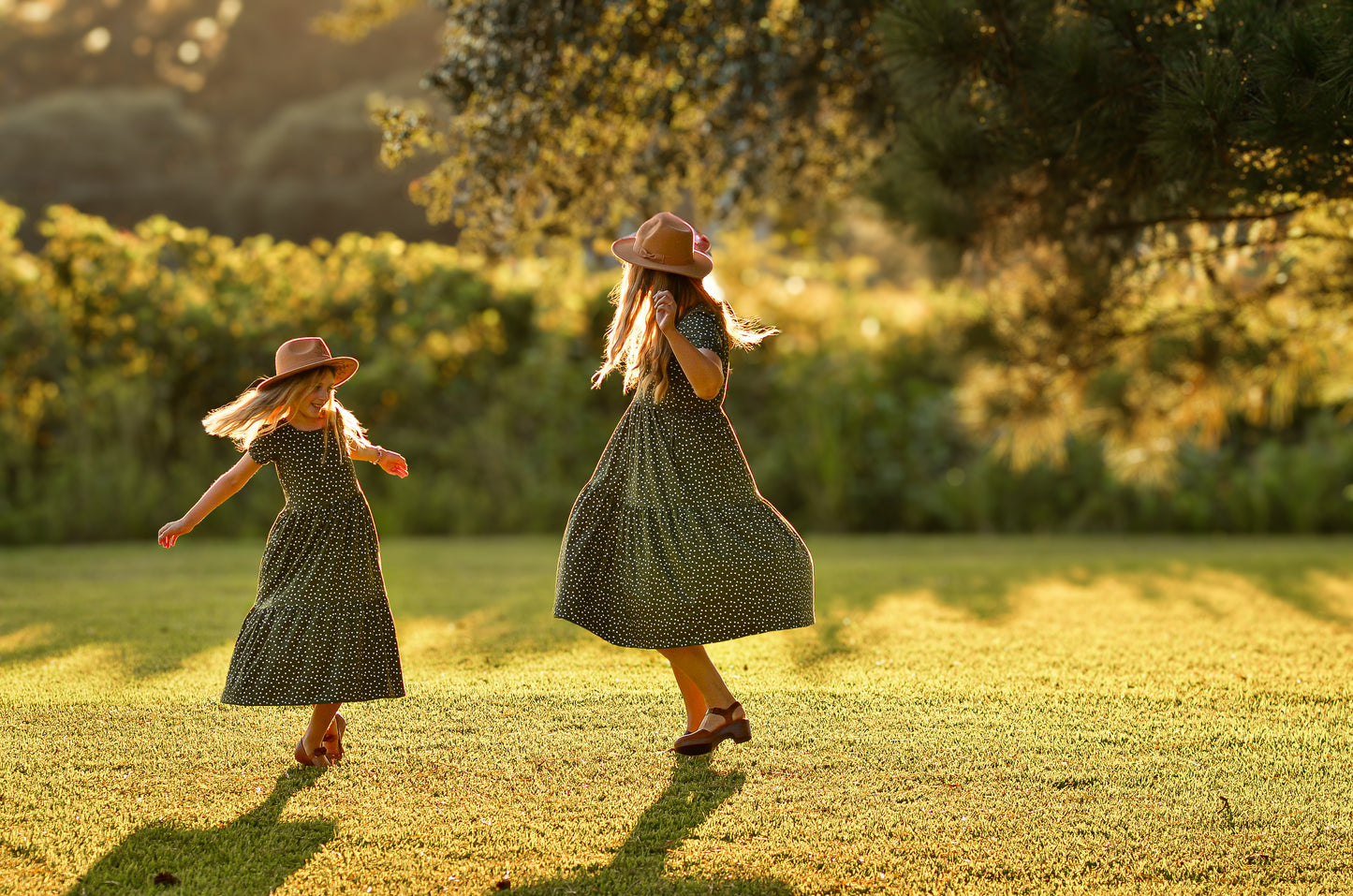 Olive Dots ~ Storybook Dress