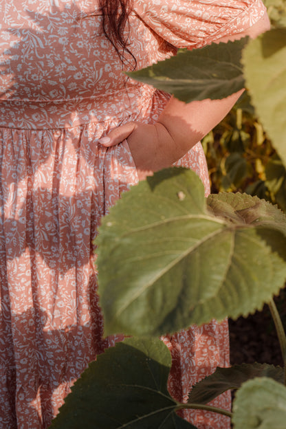 Scripted Floral ~ Storybook Dress