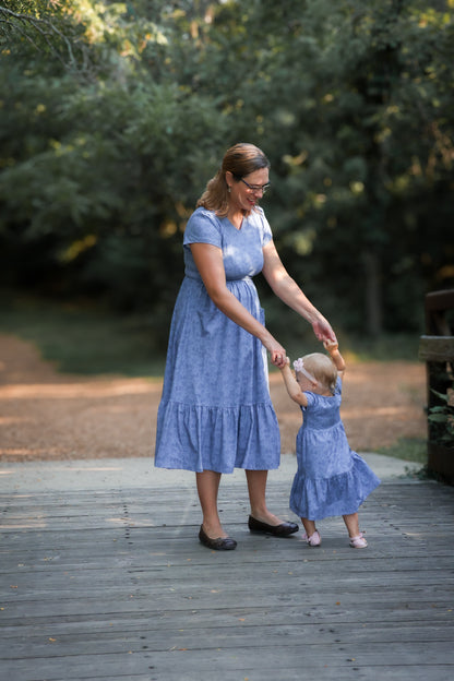 Periwinkle Pedals ~ Canterbury Patch Dress