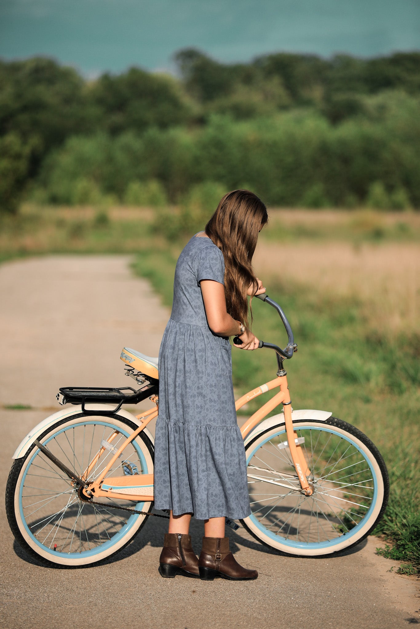 Periwinkle Pedals ~ Novella Patch Dress