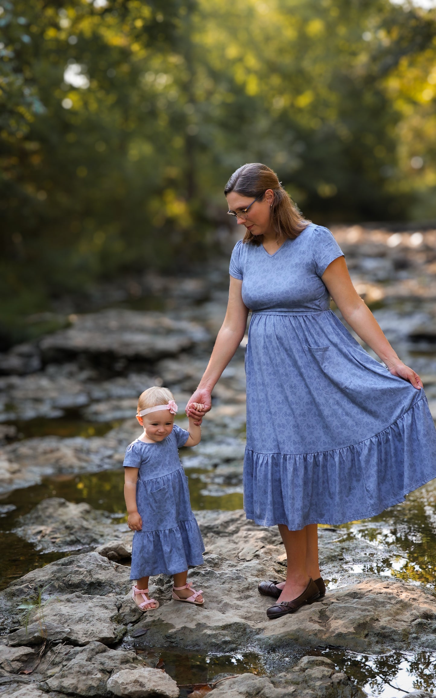 Periwinkle Pedals ~ Canterbury Patch Dress