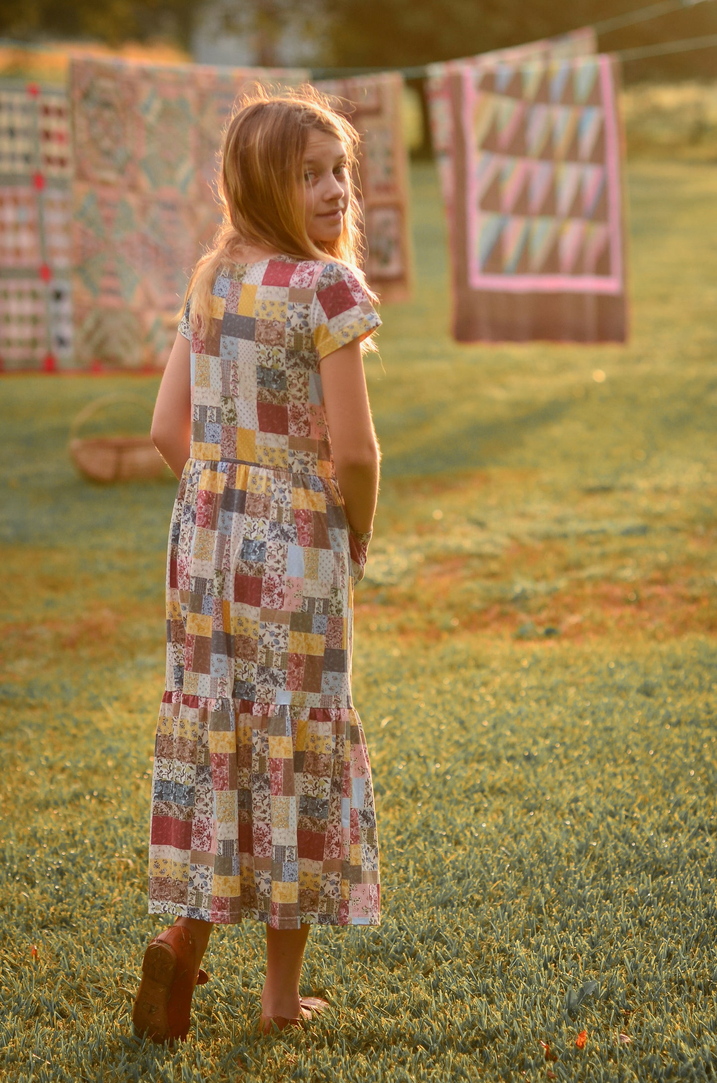 Homespun Harmony ~ Novella Patch Dress