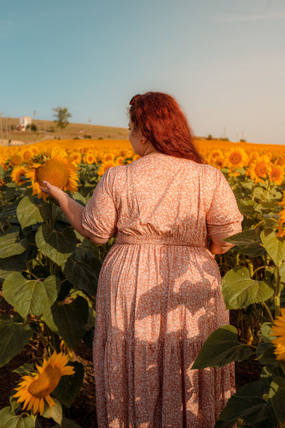 Scripted Floral ~ Storybook Dress