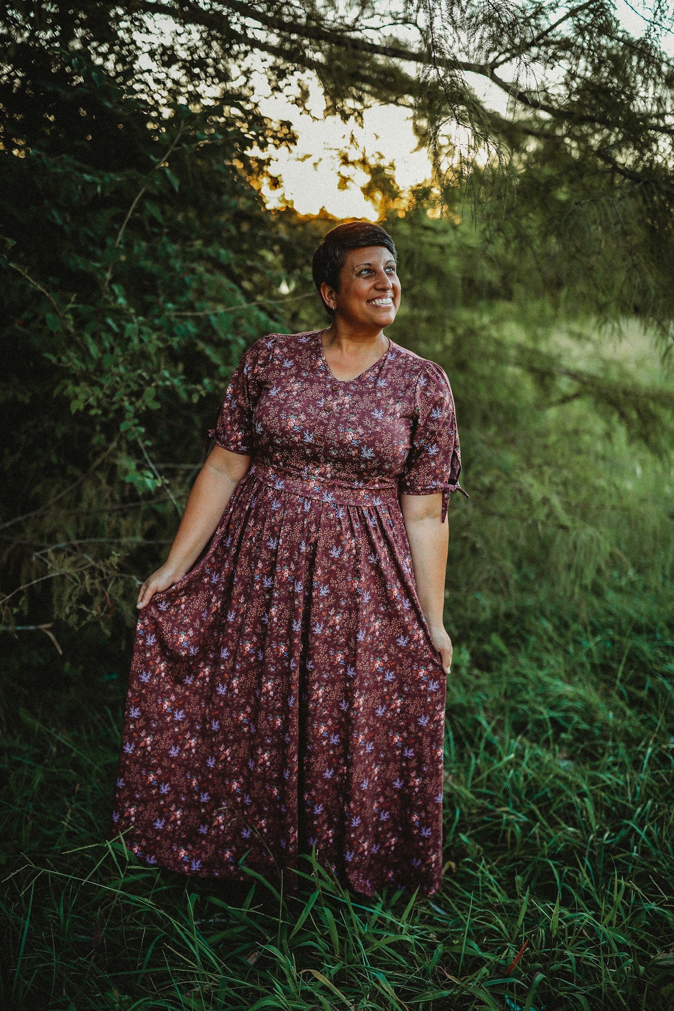 Sangria Bramble ~ Rowena Maxi