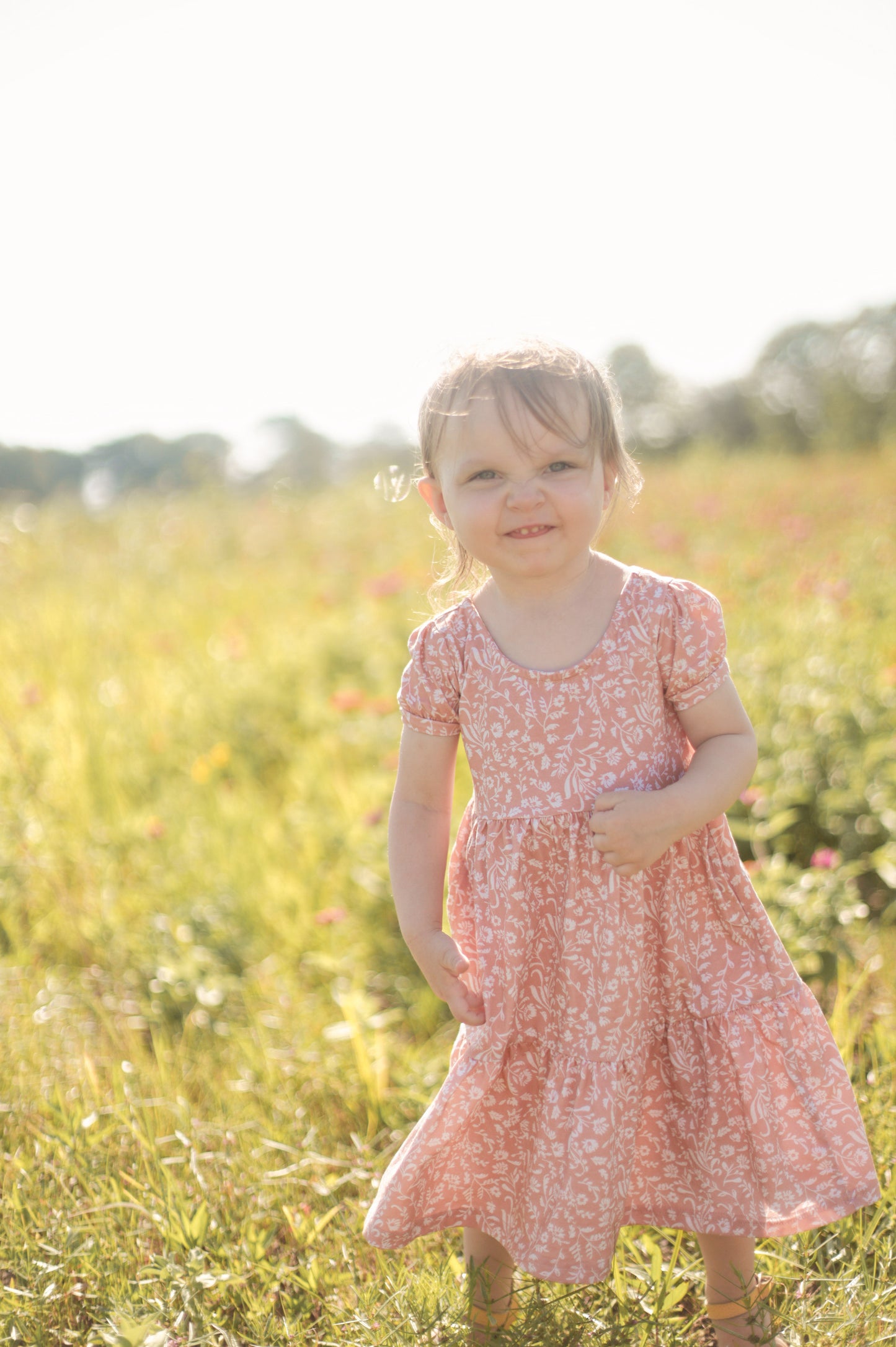 Scripted Floral ~ Novella Dress