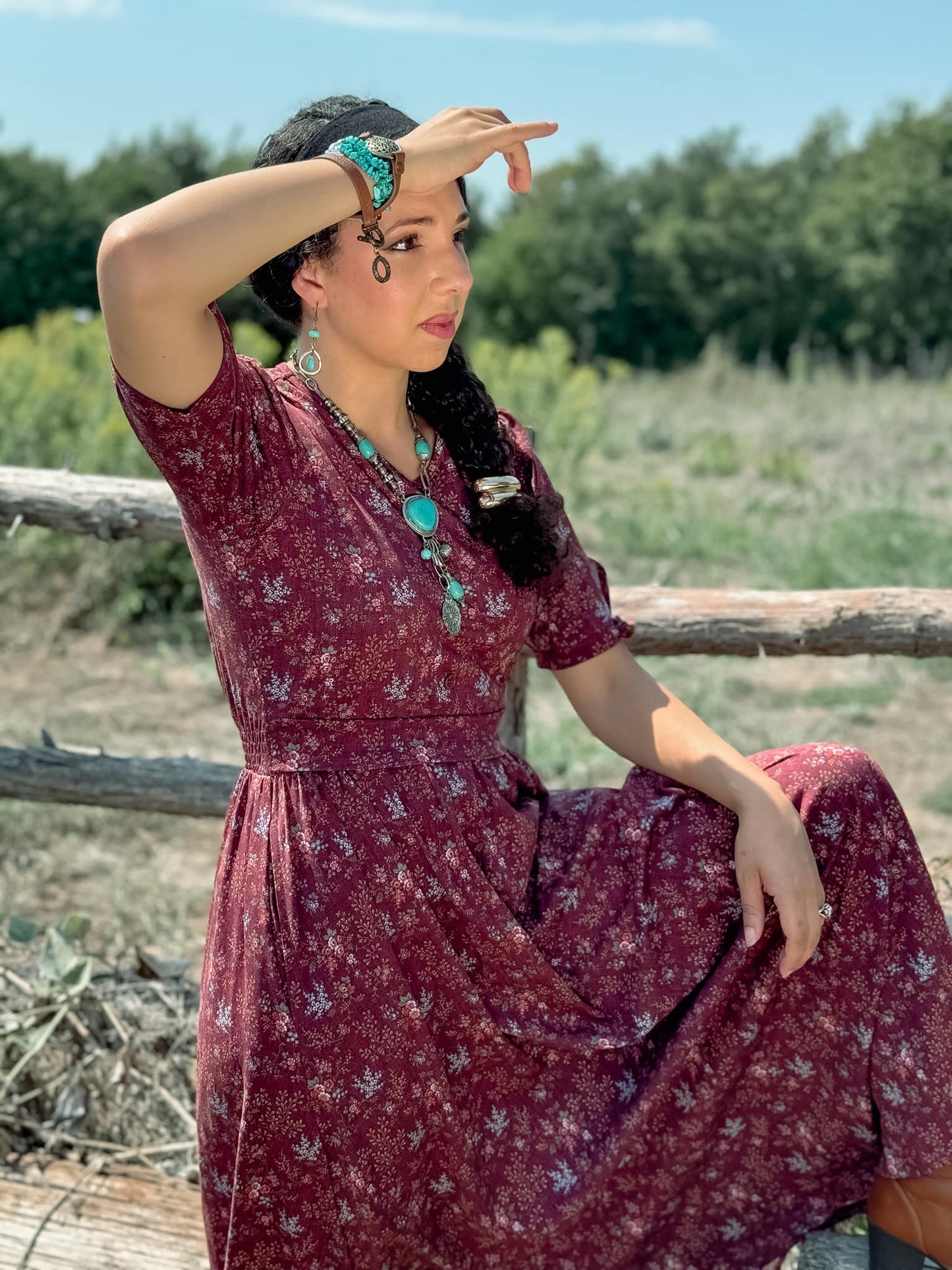 Sangria Bramble ~ Rowena Maxi