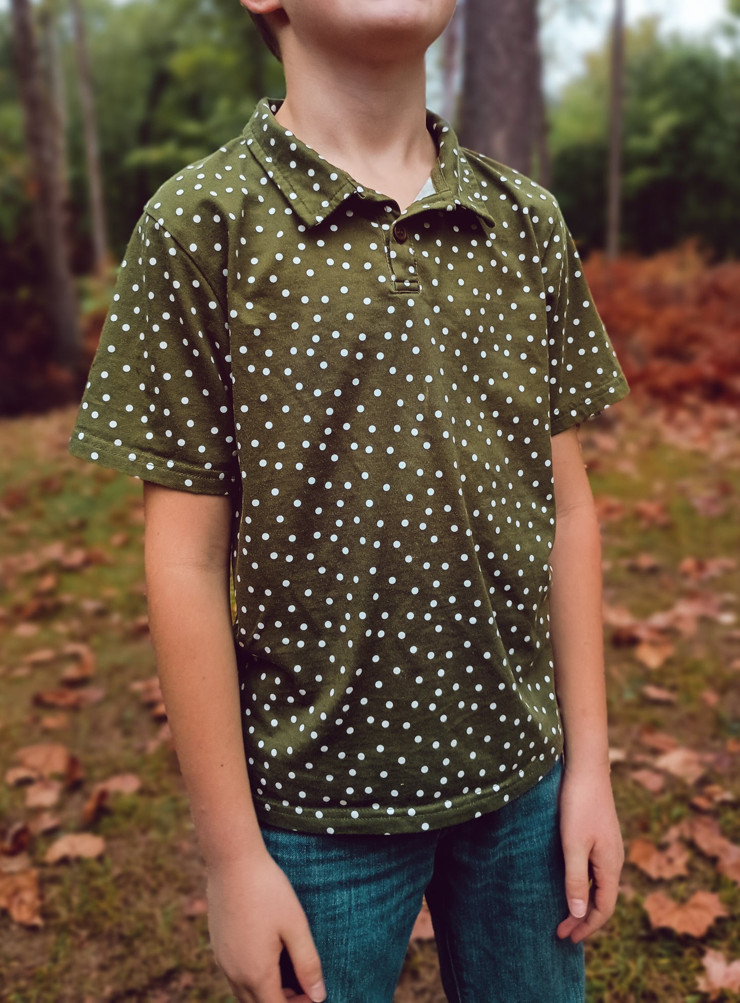 Olive Dots ~ Perseverance Polo