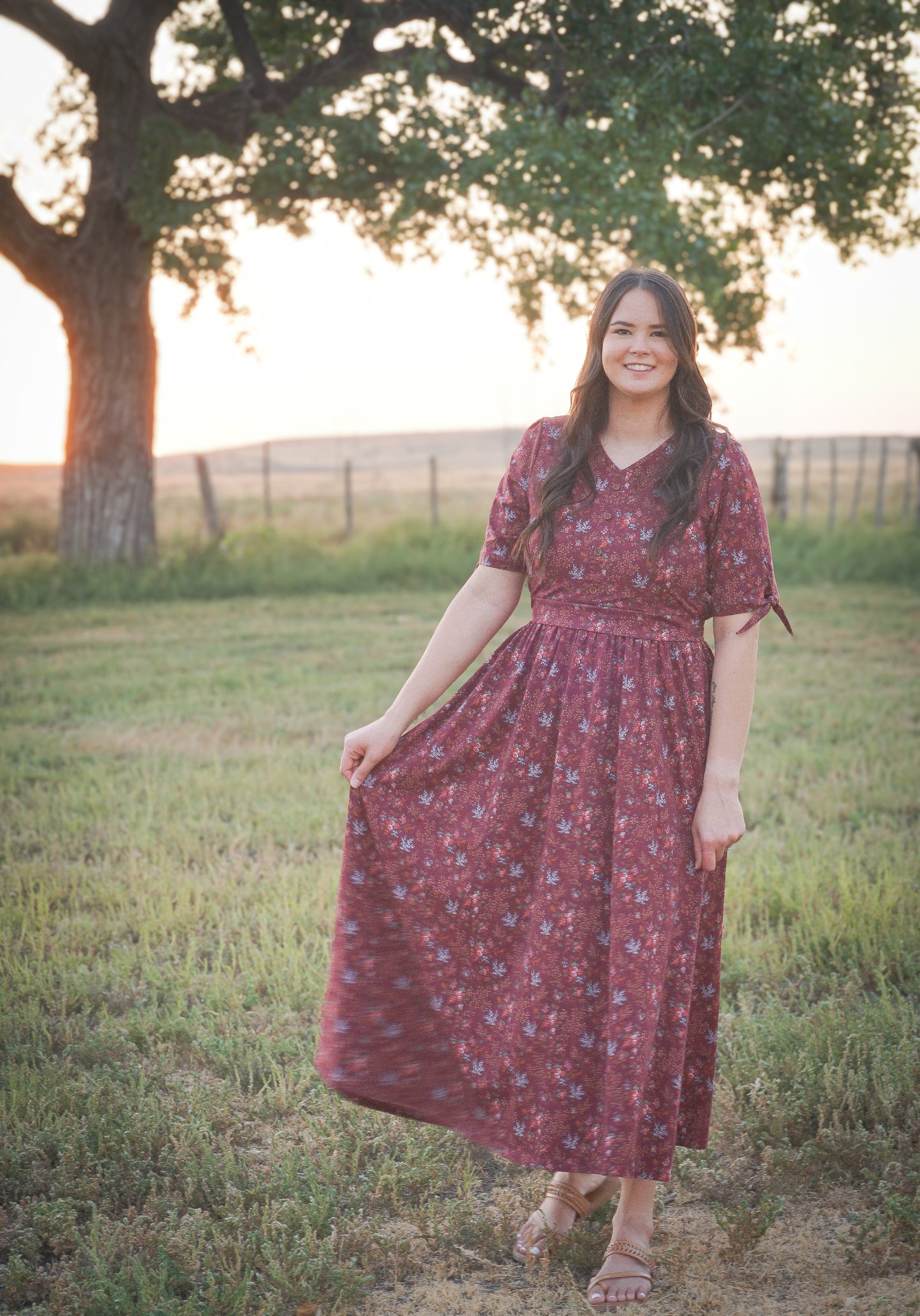 Sangria Bramble ~ Rowena Maxi