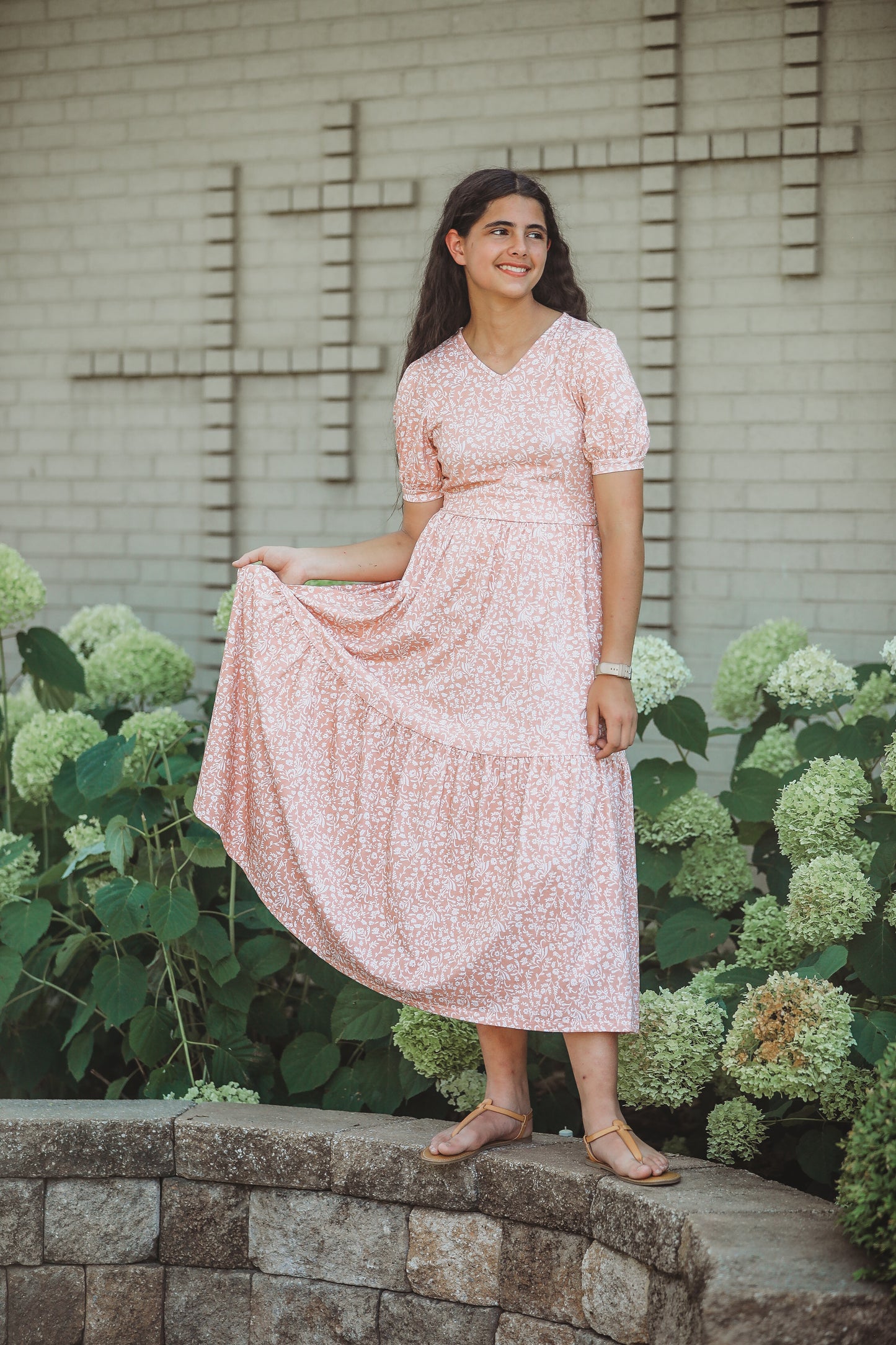 Scripted Floral ~ Storybook Dress