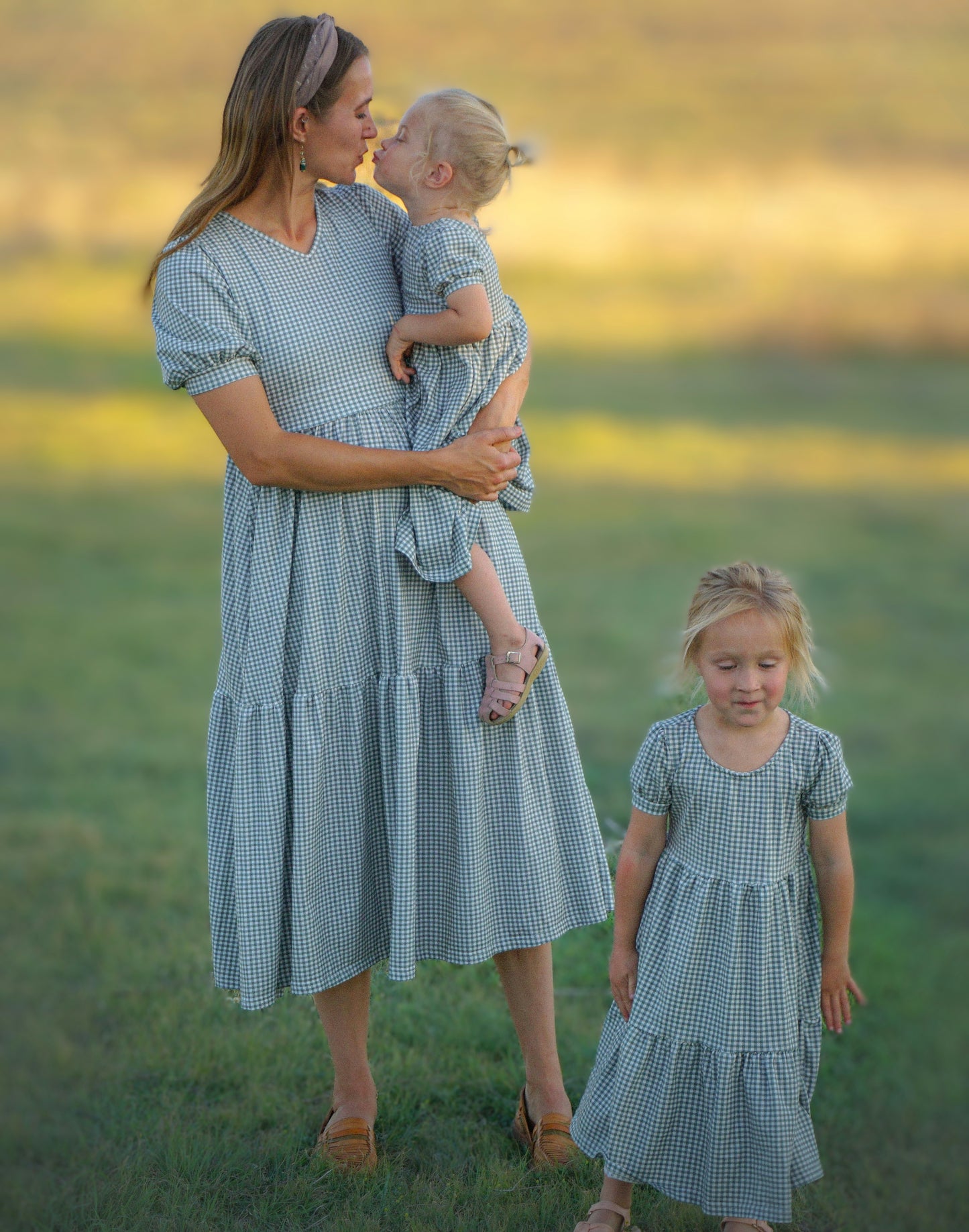 Sweetgrass Gingham ~ Novella Dress