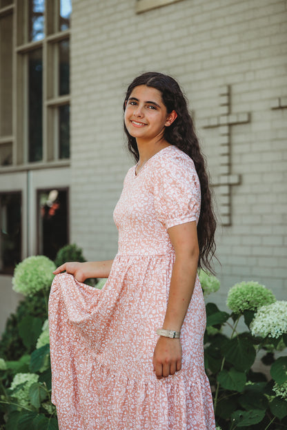 Scripted Floral ~ Storybook Dress