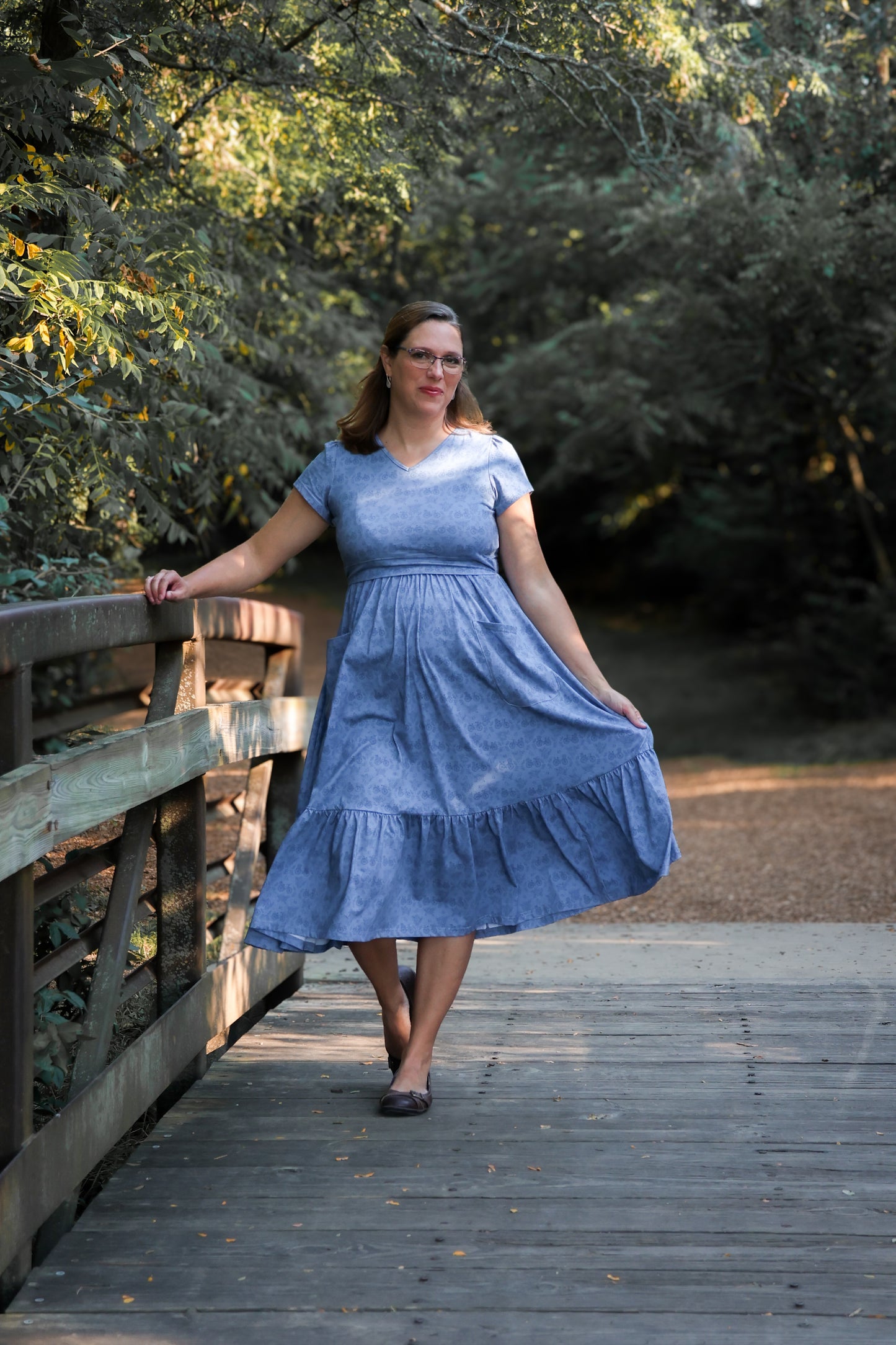 Periwinkle Pedals ~ Canterbury Patch Dress