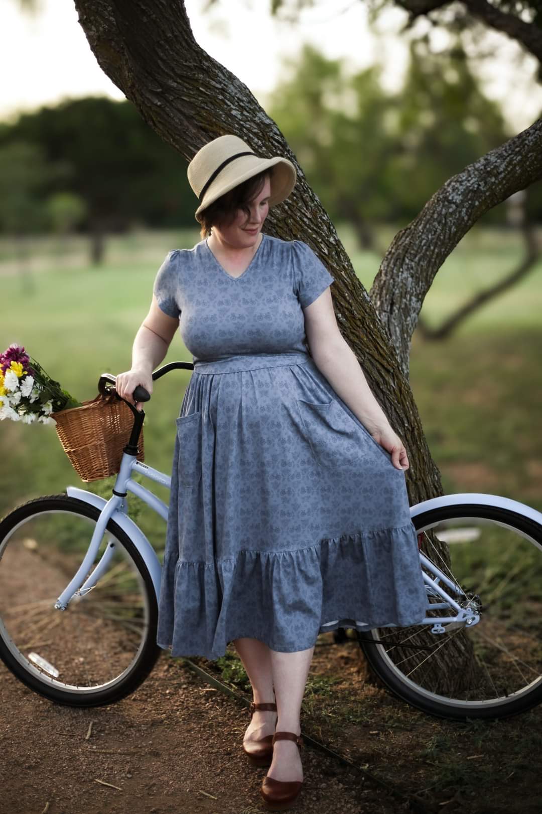 Periwinkle Pedals ~ Canterbury Patch Dress