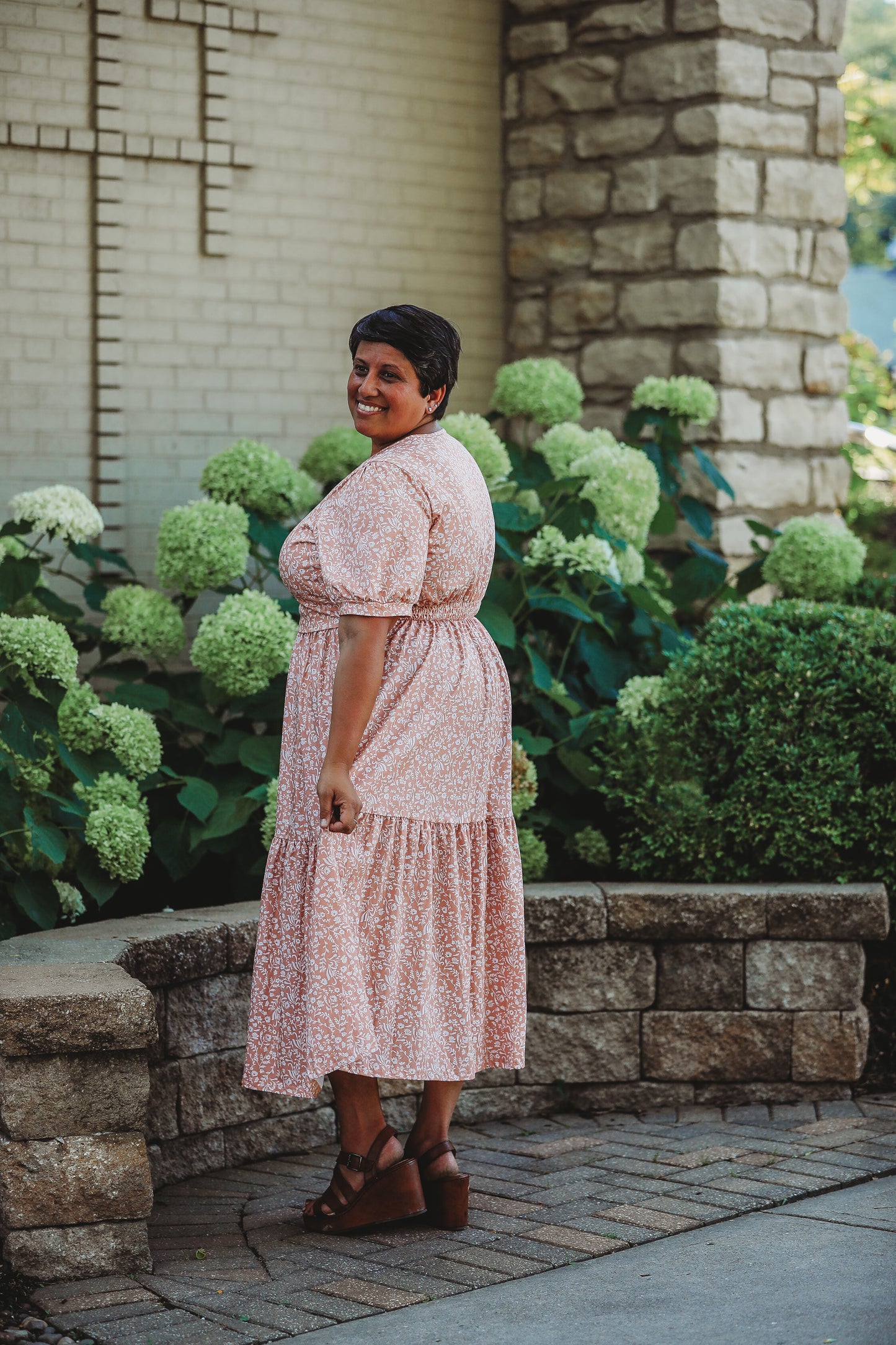 Scripted Floral ~ Storybook Dress