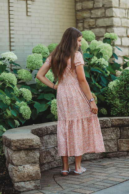 Scripted Floral ~ Novella Dress