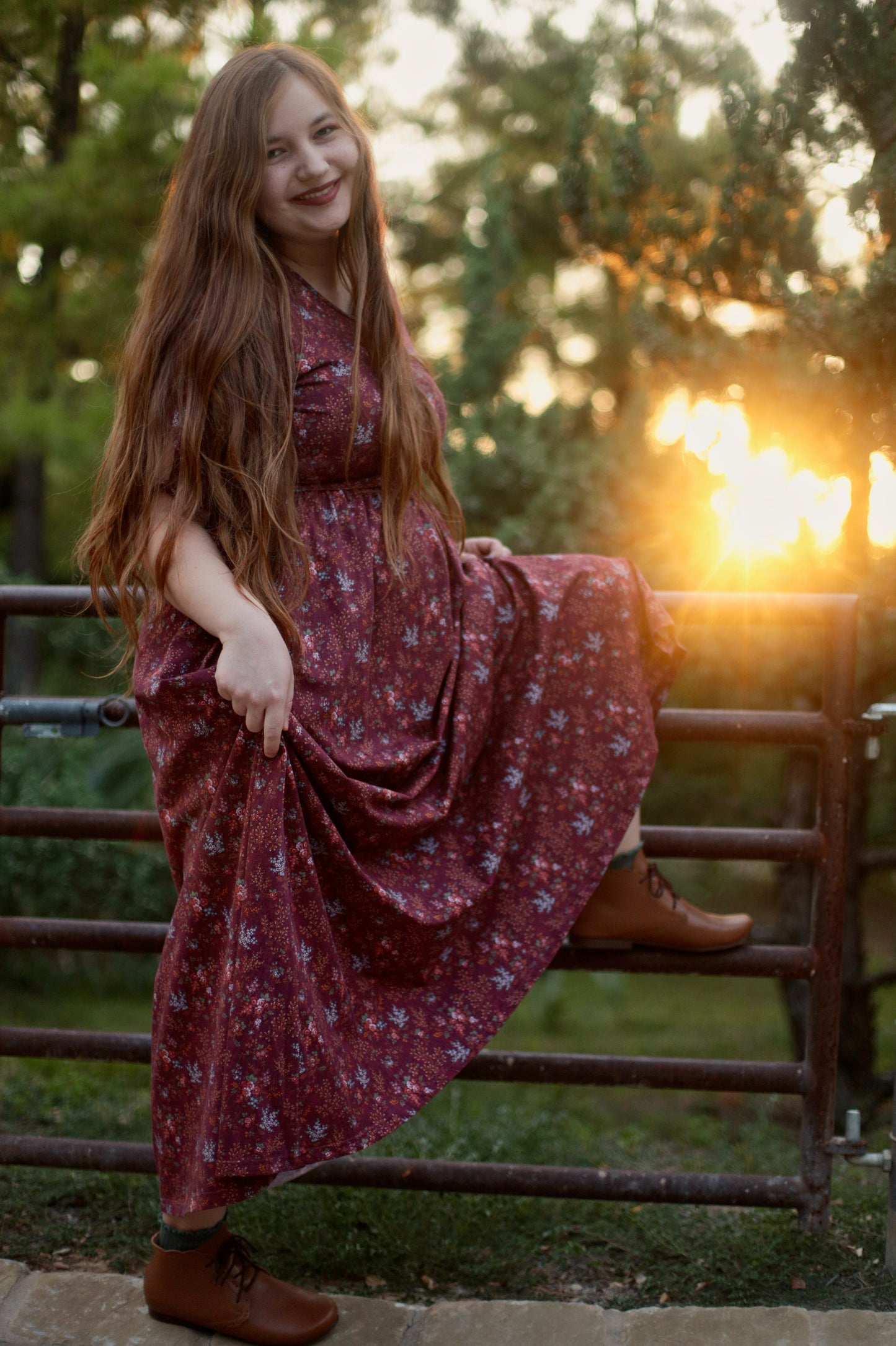 Sangria Bramble ~ Rowena Maxi