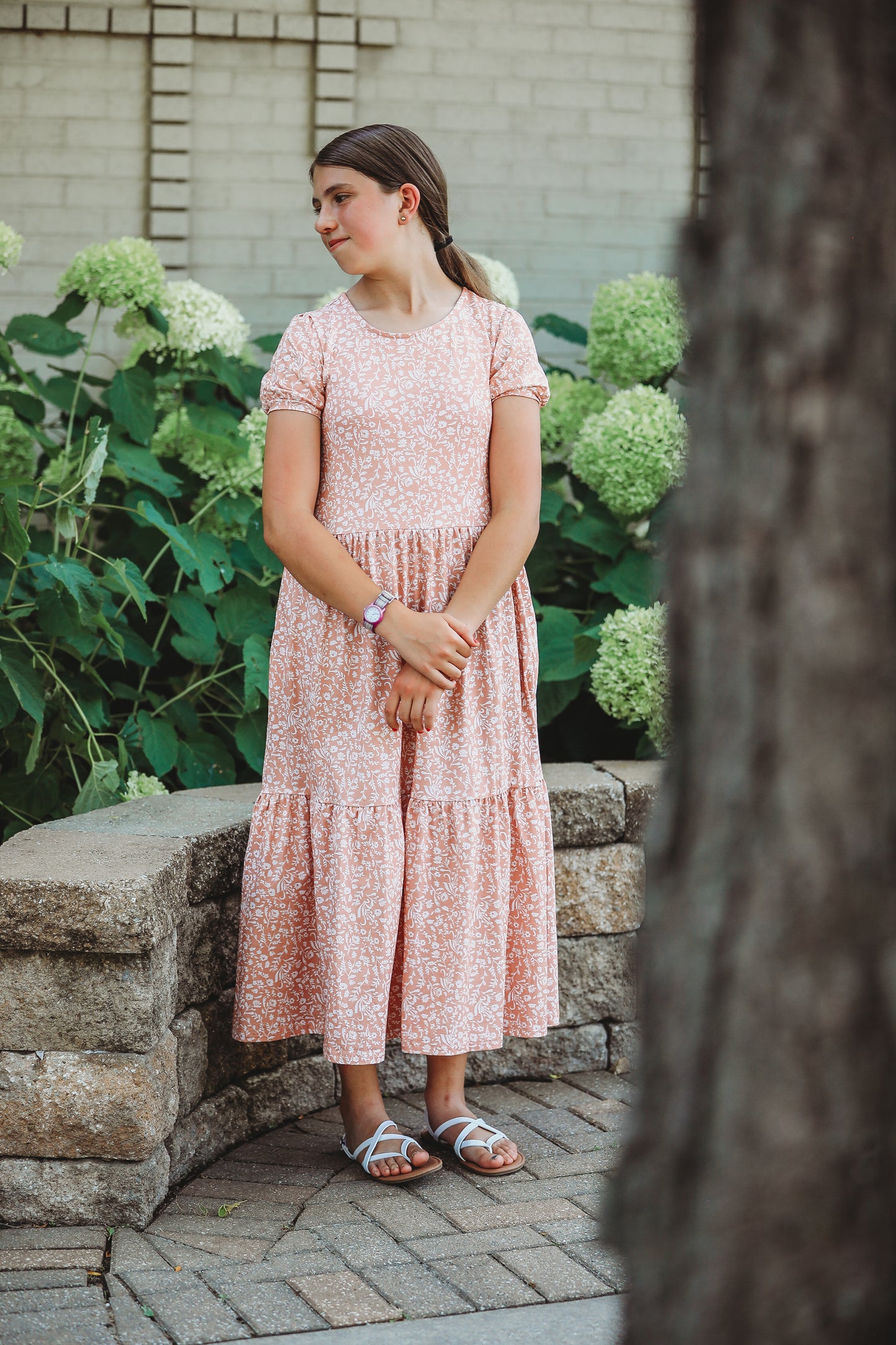 Scripted Floral ~ Novella Dress