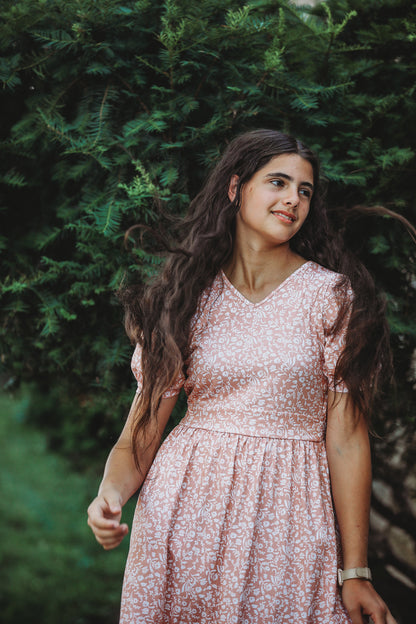 Scripted Floral ~ Storybook Dress