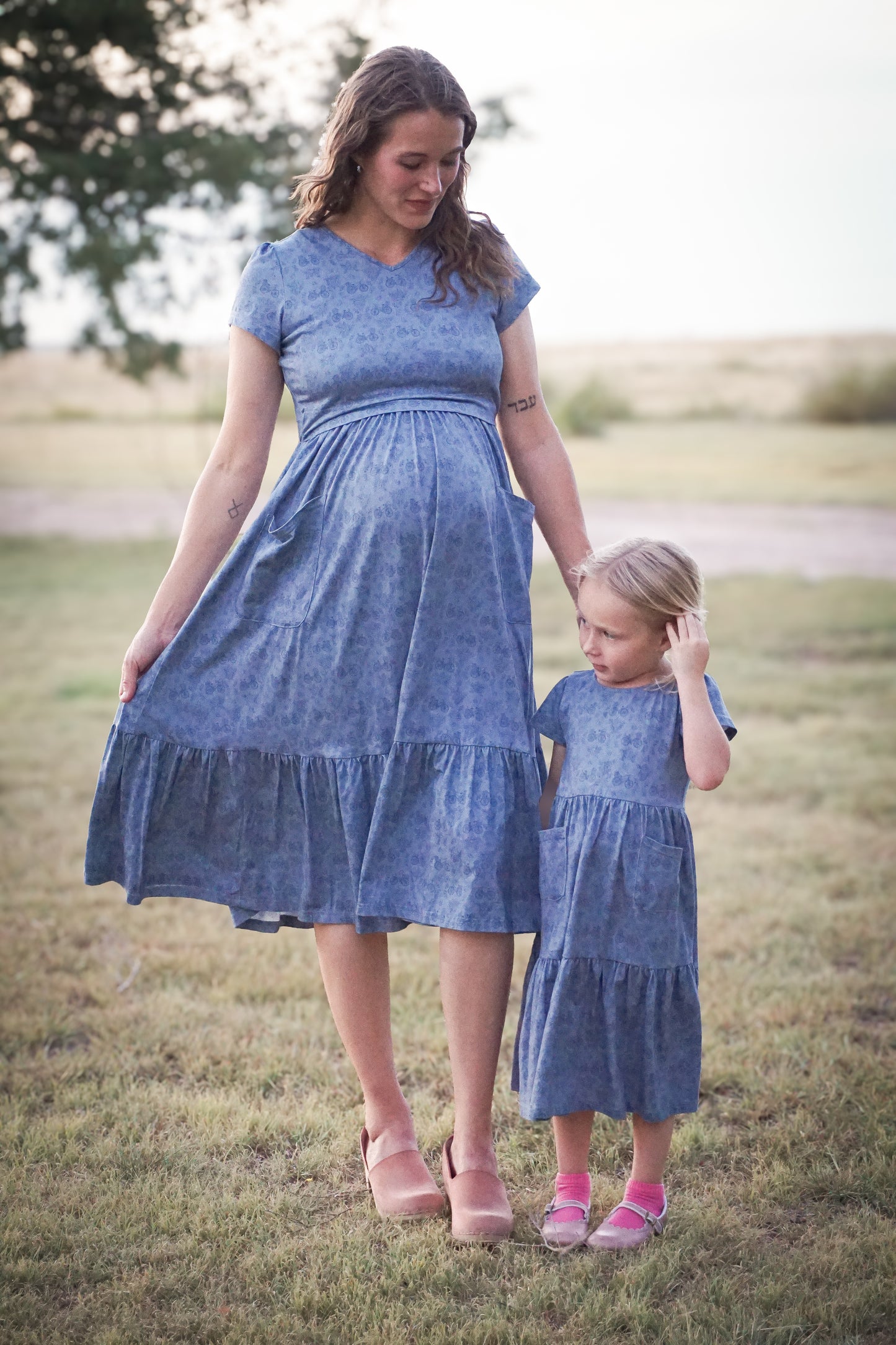 Periwinkle Pedals ~ Novella Patch Dress