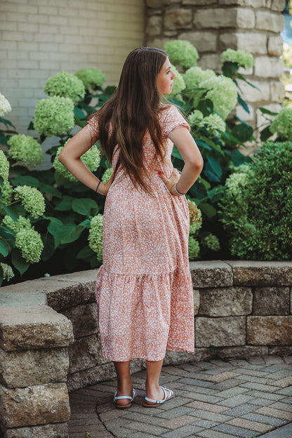 Scripted Floral ~ Novella Dress