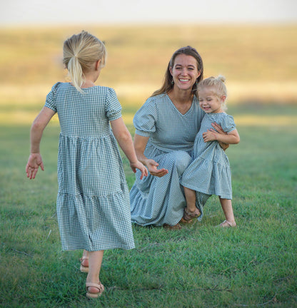 Sweetgrass Gingham ~ Novella Dress