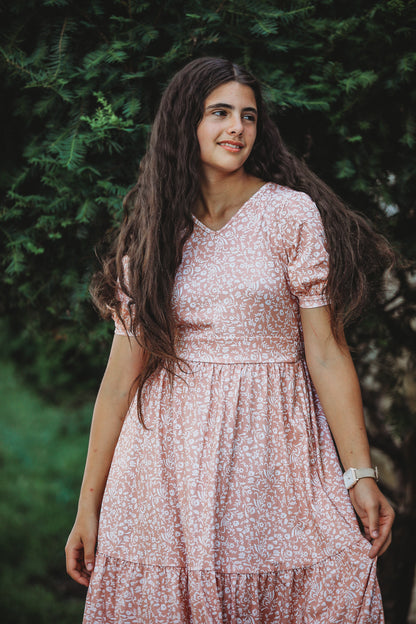 Scripted Floral ~ Storybook Dress