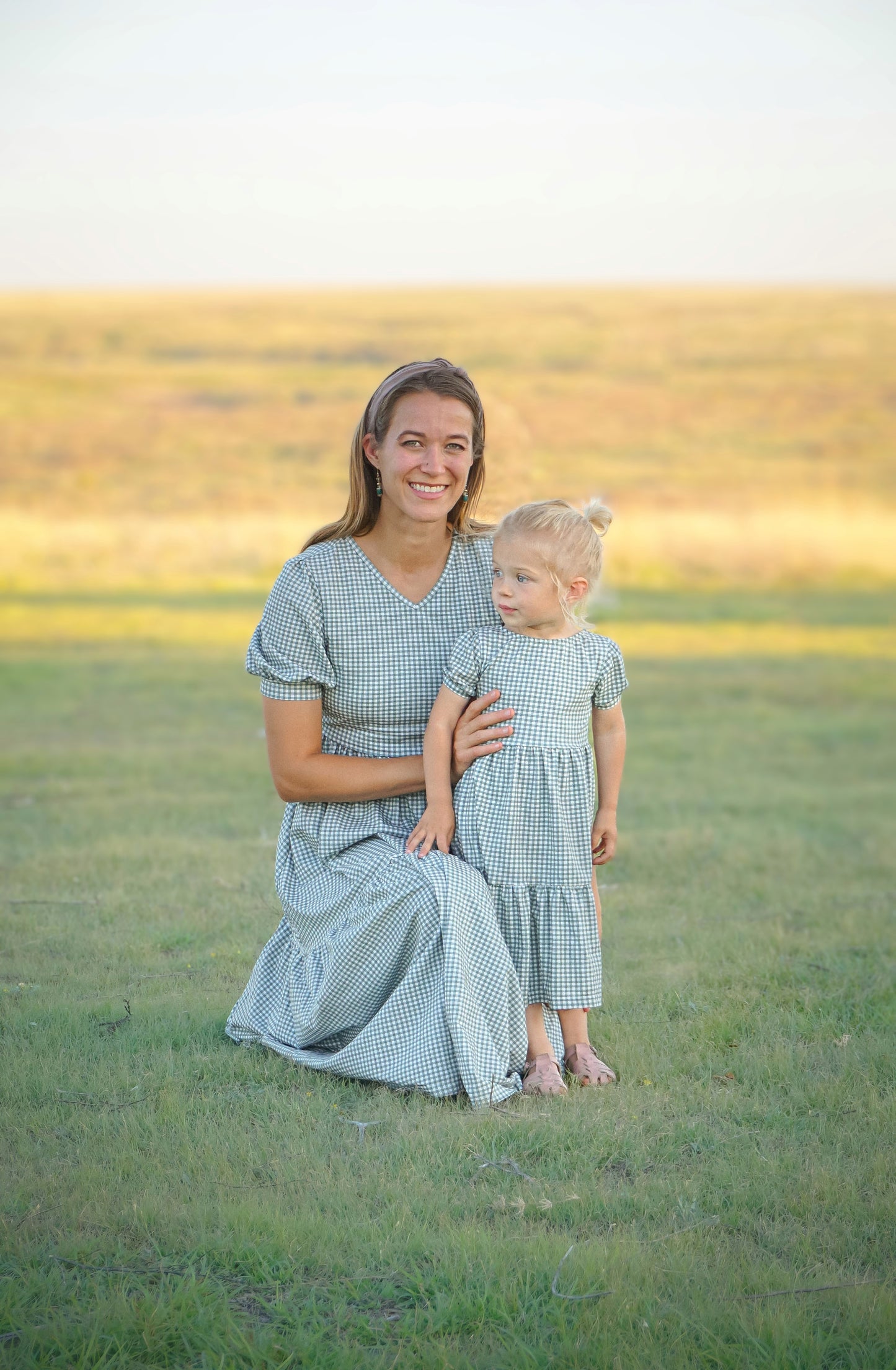 Sweetgrass Gingham ~ Novella Dress