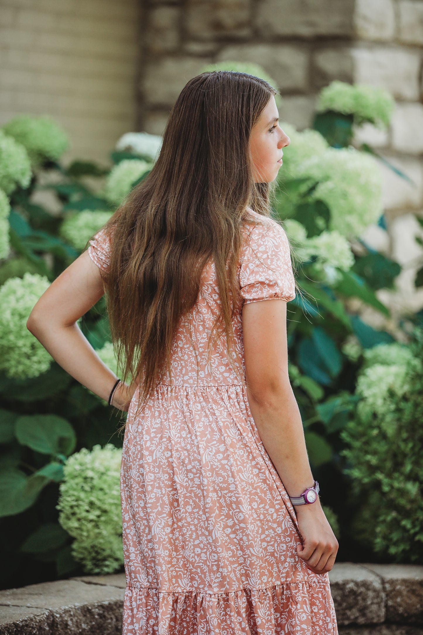 Scripted Floral ~ Novella Dress